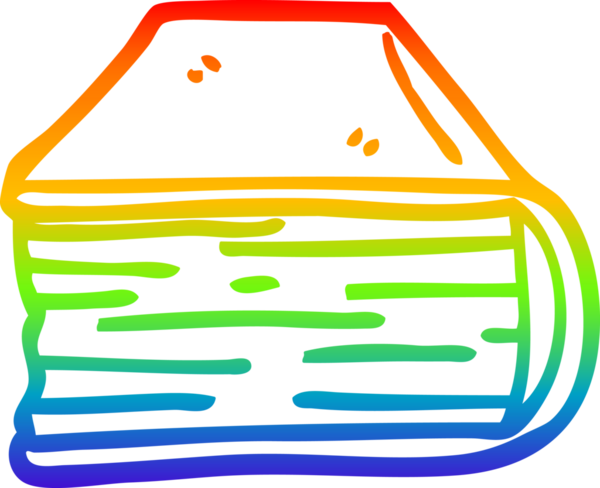 gökkuşağı gradyan çizgi çizimi bir insan tarafından çizilmiş bir çizgi roman sonu