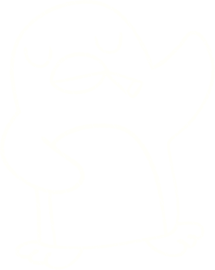 Bir insan tarafından çizilen Sigara İçen Penguen Tebeşiri