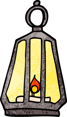 Bir insan tarafından çizilmiş karalama feneri.