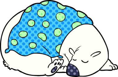 çizgi film kutup ayısı bir insan tarafından çizilmiş.