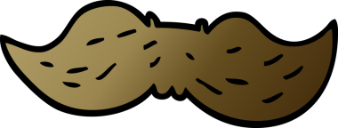 Bir insan tarafından çizilmiş karikatür adam bıyığı.