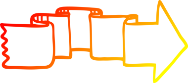 Bir insan tarafından çizilen çizgi film afiş okunun sıcak gradyan çizimi