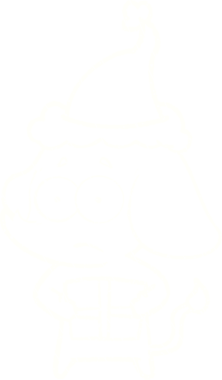 Bir insan tarafından çizilmiş Noel Fili Tebeşiri