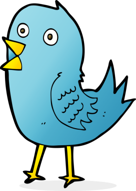 bir insan tarafından çizilmiş mavi kuş.