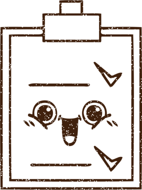 Bir insan tarafından çizilen Klip Tahtası Kömür Çizimi