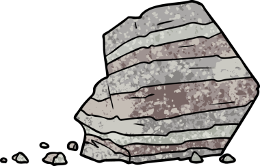 bir insan tarafından çizilmiş büyük kaya karikatürü