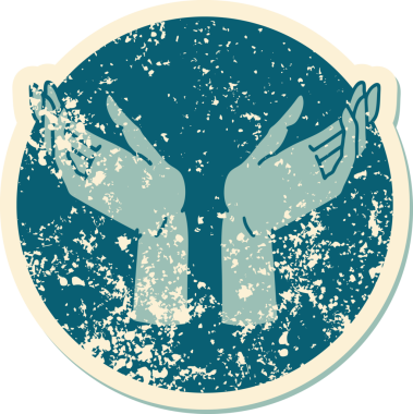 Bir insan tarafından çizilmiş, sembolik bir dövme stili.