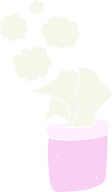 Bir insan tarafından çizilmiş dokuların düz renk çizimi