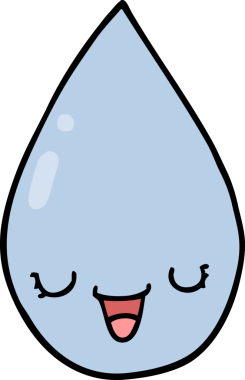 bir insan tarafından çizilmiş yağmur damlası.