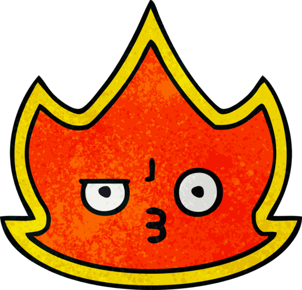 Bir insan tarafından çizilmiş bir ateşin retro grunge dokusu.