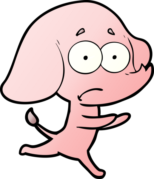 bir insan tarafından çekilen, güvenilmez bir fil çizgi filmi.