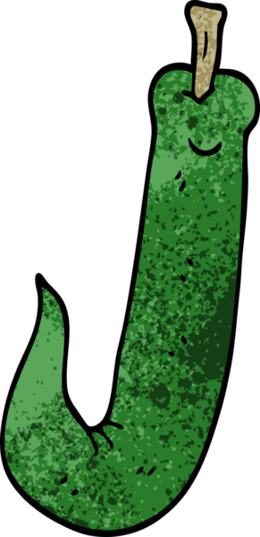 Bir insan tarafından çizilmiş kırmızı biber karalaması.