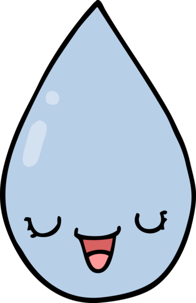 bir insan tarafından çizilmiş yağmur damlası.