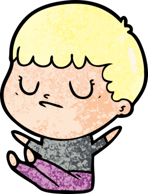 Bir insan tarafından çizilmiş huysuz çocuk çizgi filmi.