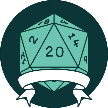 Bir insan tarafından çizilen 20 kritik vuruşun simgesi