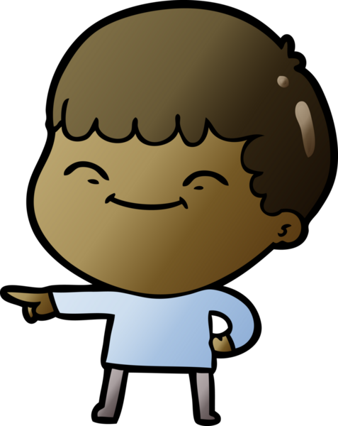 Bir insan tarafından çizilmiş mutlu çocuk çizgi filmi.