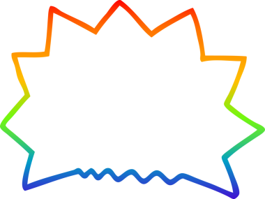 gökkuşağı gradyan çizgi çizimi bir insan tarafından çizilen Büyük Patlama