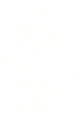 Bir insan tarafından çizilen Şen Kurt Tebeşiri