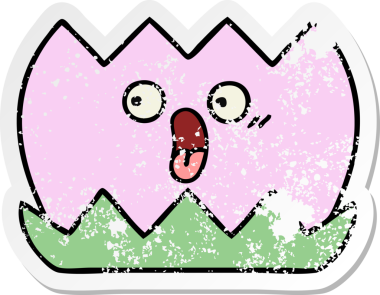 Bir insan tarafından çizilmiş tatlı bir nilüfer çiçeğinin sıkıntılı çıkartması.