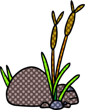 Bir insan tarafından çizilmiş taş ve çakıl karalamaları.