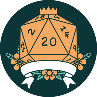 Bir insan tarafından çizilen 20 kritik vuruşun simgesi