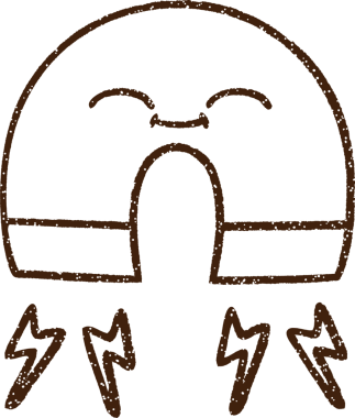 Bir insan tarafından çizilmiş mıknatıs kömürü