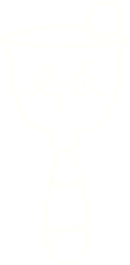 Bir insan tarafından çizilmiş çan tebeşiri