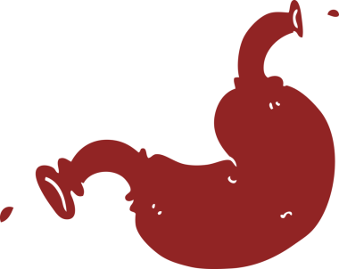 bir insan tarafından çizilmiş insan organı.