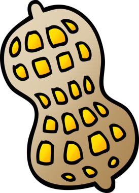 Bir insan tarafından çizilmiş karikatür fıstığı.