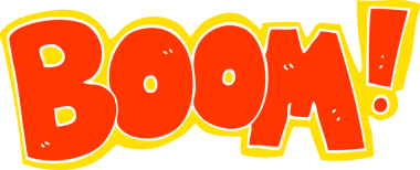 Bir insan tarafından çizilen patlama sembolünün düz renk çizimi