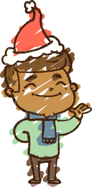 Bir insan tarafından çizilen Noel Adam Tebeşiri