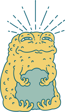 Bir insan tarafından çizilmiş geleneksel bir dövme karakteri çizimi