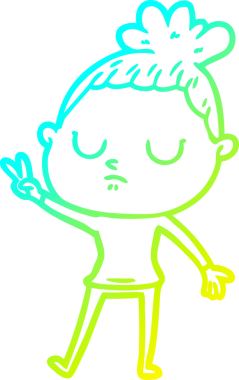 Bir insan tarafından çizilmiş soğuk bir çizgi film çizimi.