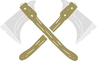 Bir insan tarafından çizilmiş çapraz eksenlerin düz renk çizimi