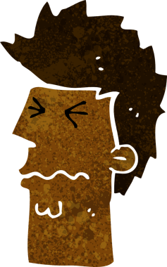 Bir insan tarafından çizilmiş bir karikatür.