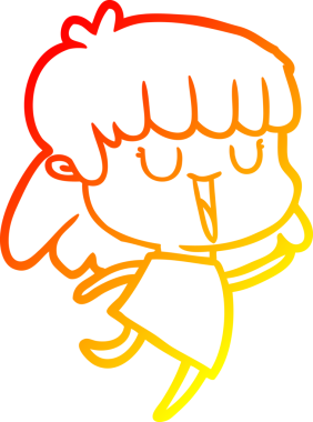 Bir insan tarafından çizilmiş bir karikatür kadın çizimi