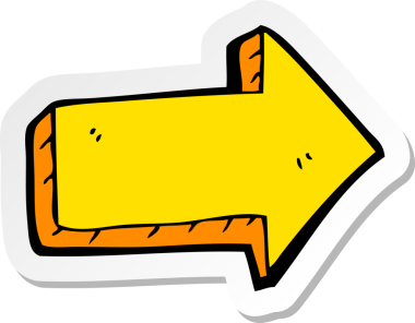 Bir insan tarafından çizilmiş çizgi film okunun çıkartması