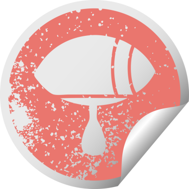 Sıkıntılı dairesel soyulan bir insan tarafından çizilmiş ağlayan gözün sembolü.