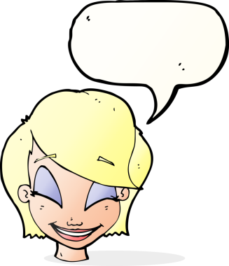 Bir insan tarafından çizilmiş güzel bir kadın yüzü.