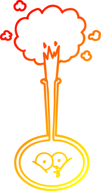 Bir insan tarafından çizilmiş bir karikatür bilim deneyinin sıcak çizgi çizimi