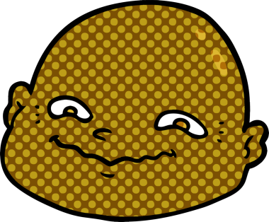 bir insan tarafından çizilmiş kel bir adam.