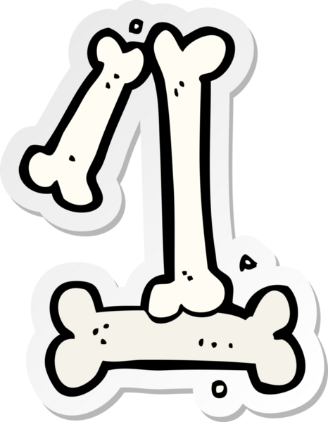 Bir insan tarafından çizilmiş cadılar bayramı kemik numarasının çıkartması.