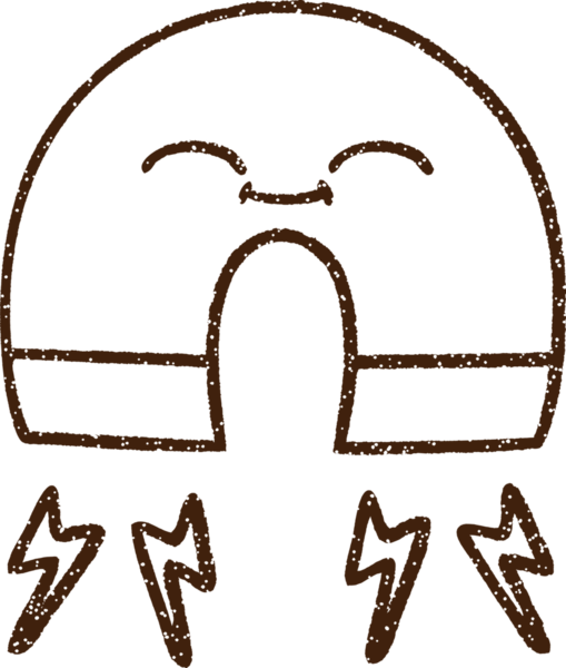 Bir insan tarafından çizilmiş mıknatıs kömürü