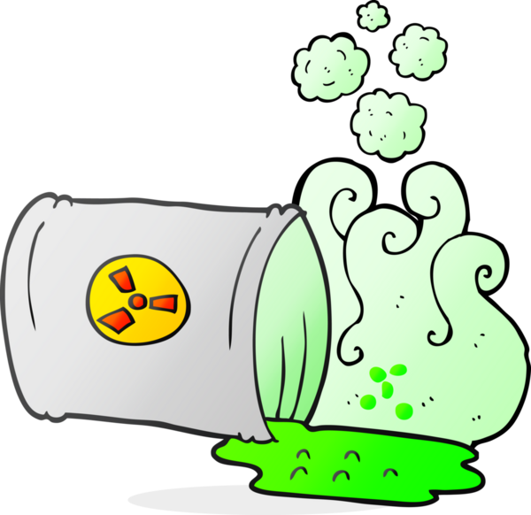 Bir insan tarafından çizilen serbest çizim nükleer atık