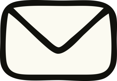 Bir insan tarafından çizilmiş kağıt bir zarfın sevimli karikatürü