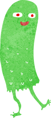 Bir insan tarafından çizilmiş komik bir hayalet.
