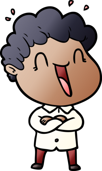 Bir insan tarafından çizilmiş mutlu bir adam.