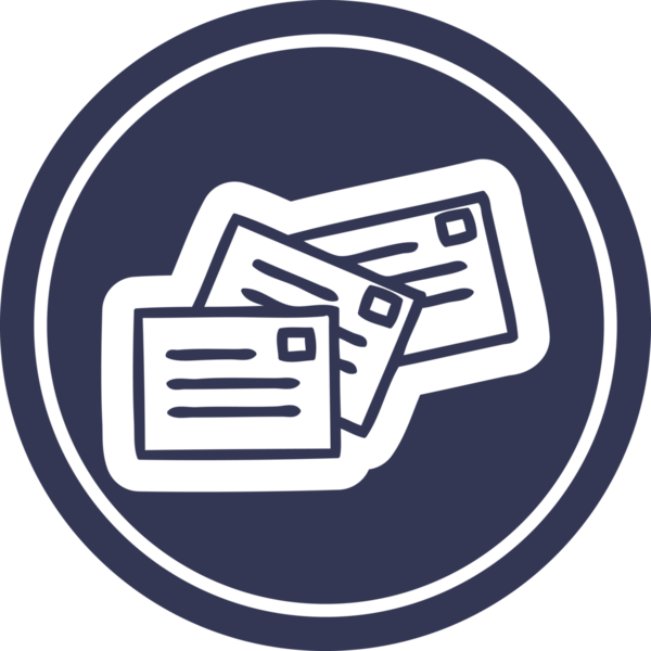 Bir insan tarafından çizilmiş dairesel simge yığını