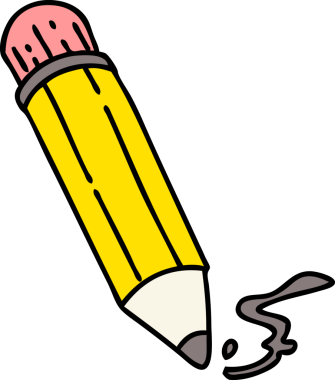 Bir insan tarafından çizilmiş bir kalem karalaması.