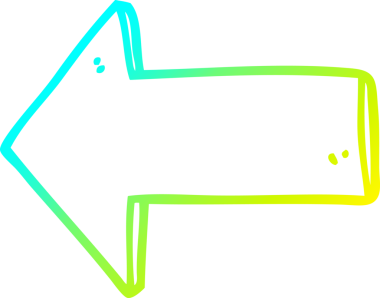 Bir insan tarafından çizilen çizgi film okunun soğuk gradyan çizimi